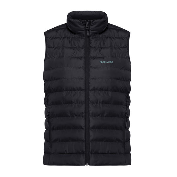 Bodywarmer personnalisé | Bodywarmer femme en polyester recyclé Noir