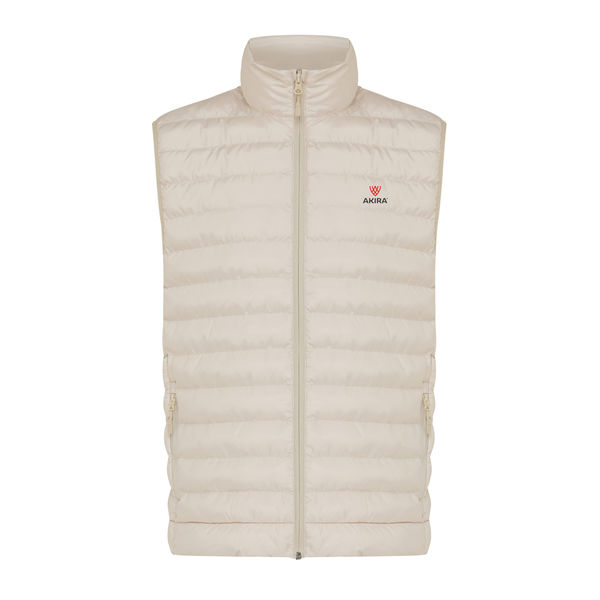 Bodywarmer personnalisé | Bodywarmer homme en polyester recyclé Beige