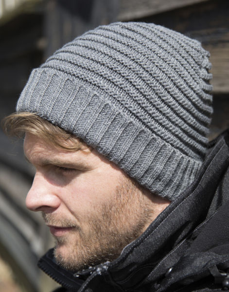 Bonnet tressé publicitaire | Braided Snood Grey