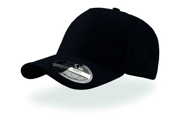 Casquette 5 pans effet nid d'abeille publicitaire | Gear cap Black