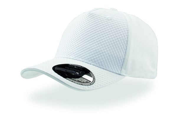 Casquette 5 pans effet nid d'abeille publicitaire | Gear cap White