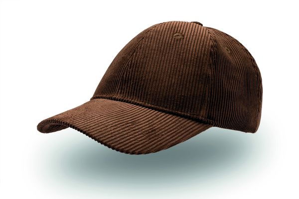 Casquette 6 pans en corduroy publicitaire | Cordy Brown