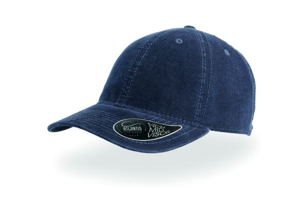 Casquette 6 pans mid visor corduroy publicitaire | Creep Navy