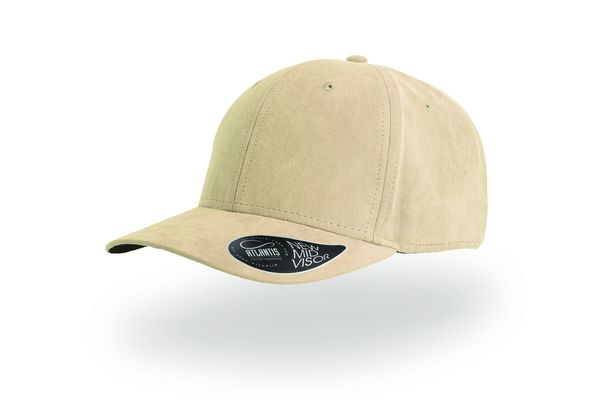 Casquette 6 pans mid visor faux suède publicitaire | Fam Sand