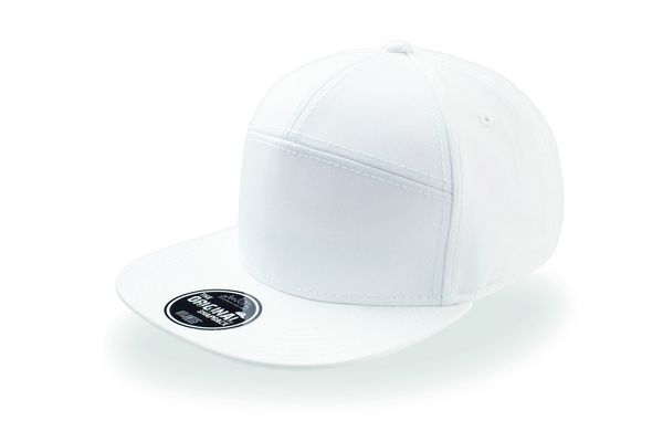 Casquette 7 pans visière plate publicitaire | Deck White