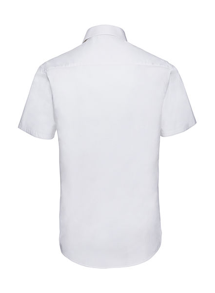 Chemise fittée homme manches courtes personnalisée | Archambault White