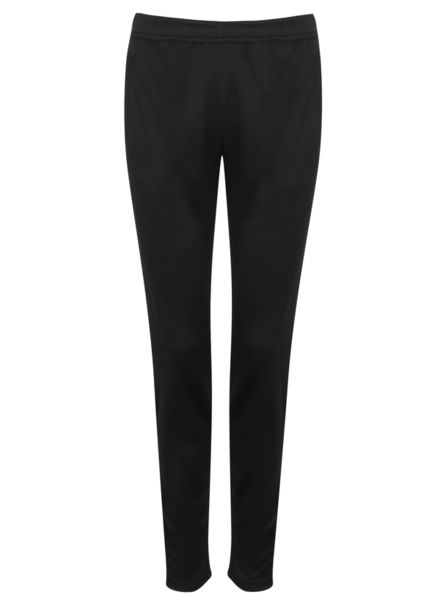 Jogging femme publicitaire | Ladies' slim leg joggers Black