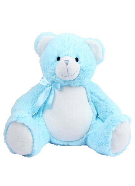 Ours en peluche publicitaire | Zippie new baby bear Baby Blue