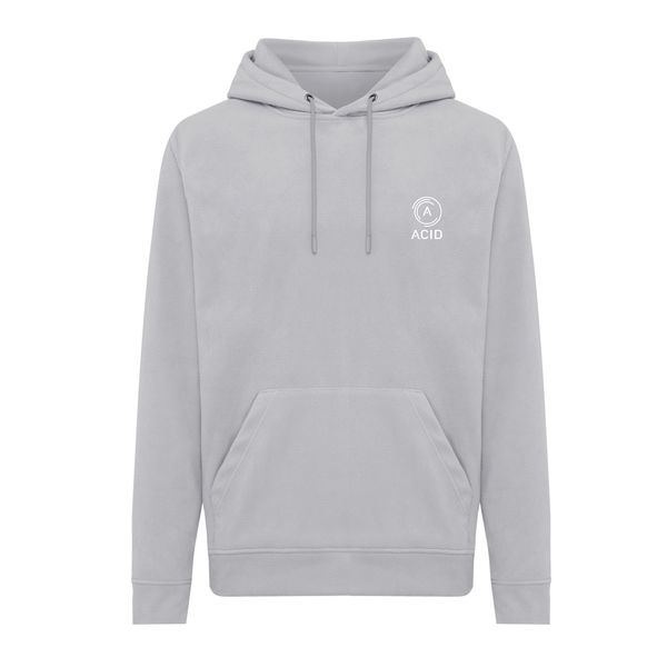 Sweat personnalisé | Polaire à capuche en polyester recyclé Storm grey