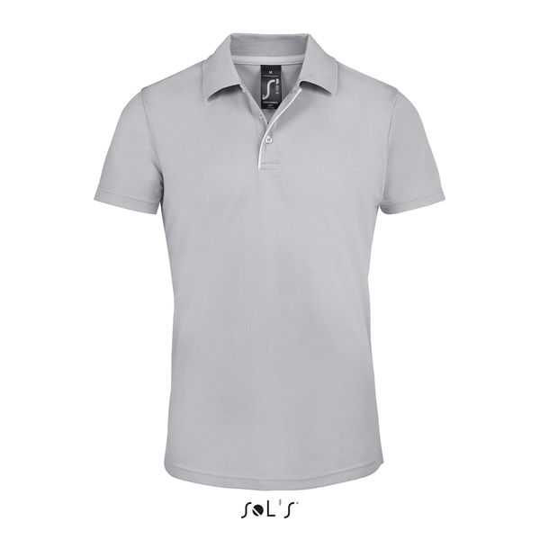 Polo personnalisé sport homme | Performer Men Gris pur