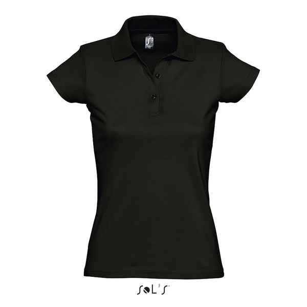 Polo personnalisé femme | Prescott Women Noir profond