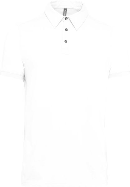 Polo personnalisé | Variegated White