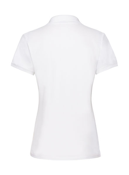 Polo publicitaire femme manches courtes | Ladies Premium Polo White