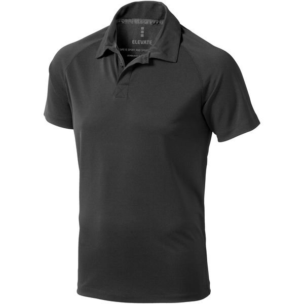 Polo personnalisé cool fit manches courtes pour hommes Ottawa Noir