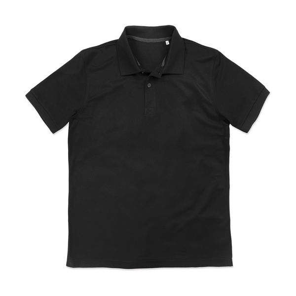 Polo publicitaire homme manches courtes | Active Piqué Polo Black Opal