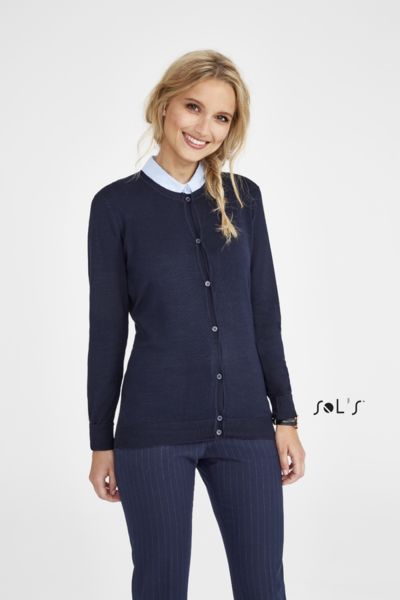 Cardigan personnalisé femme col rond | Griffin