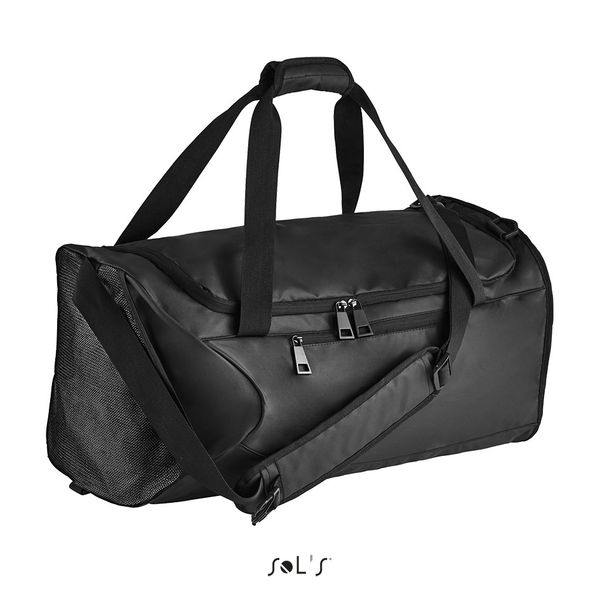 Sac de sport publicitaire en toile enduite | Chrome Noir