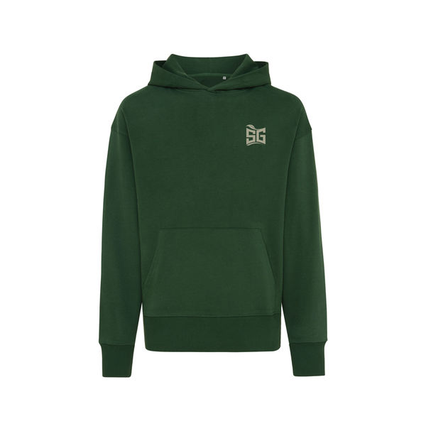 Sweat personnalisé | Sweat à capuche en coton recyclé Forest Green