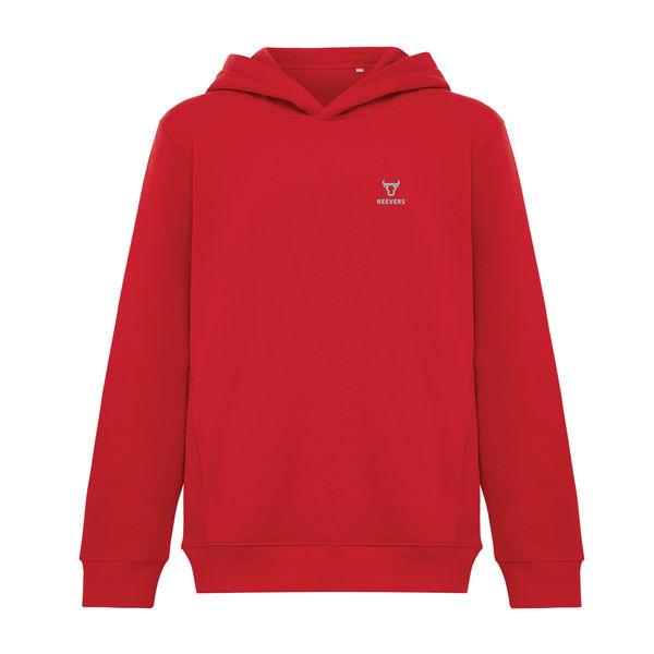 Sweat personnalisé | Sweat à capuche avec poches latérales Kids Rouge