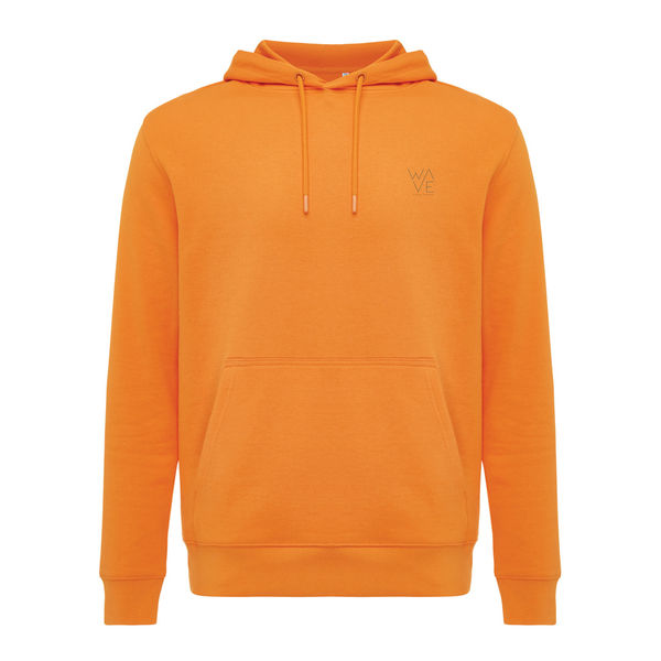 Sweat personnalisé | Sweater à capuche léger en coton recyclé Orange