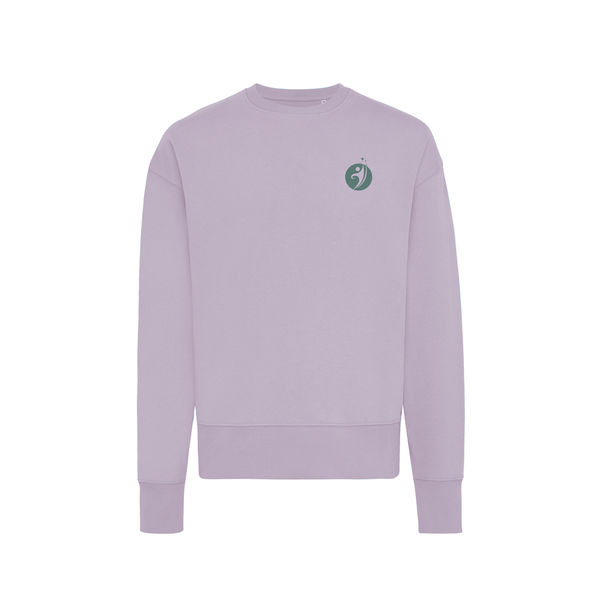 Sweat personnalisé | Sweater à col rond en coton recyclé Lavender