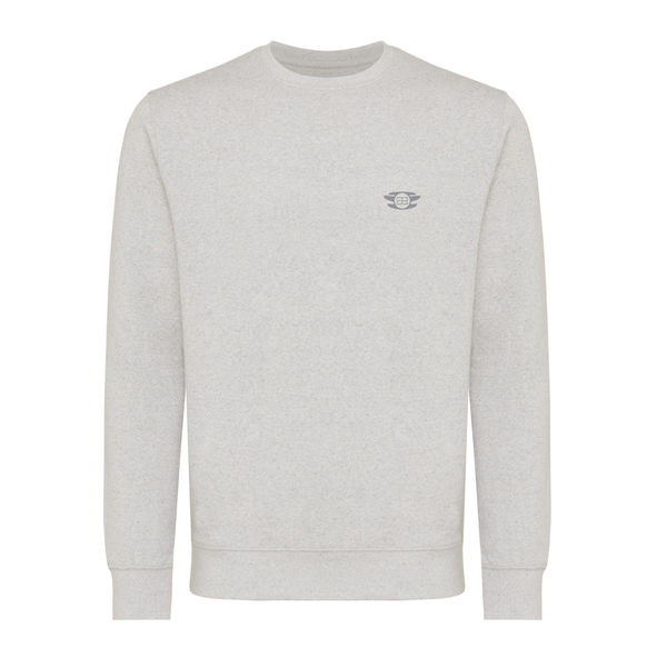 Sweat personnalisé | Sweater léger à col rond en coton recyclé Light heather Grey