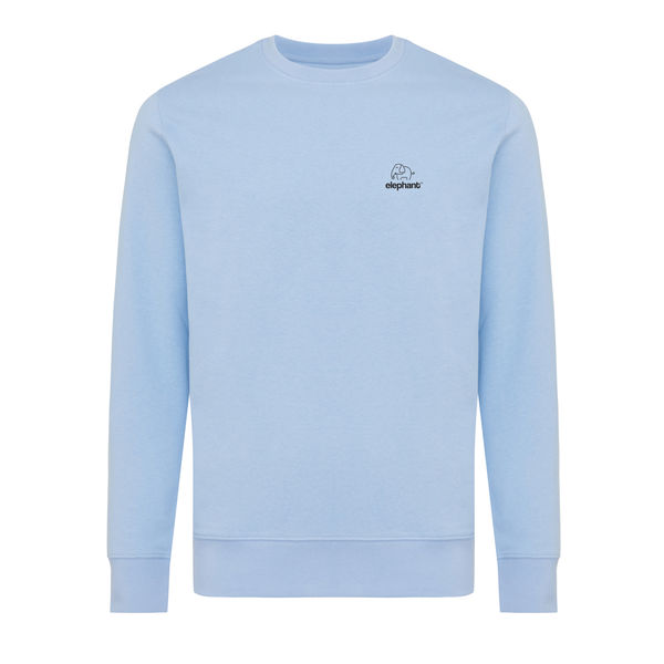 Sweat personnalisé | Sweater léger à col rond en coton recyclé Sky Blue