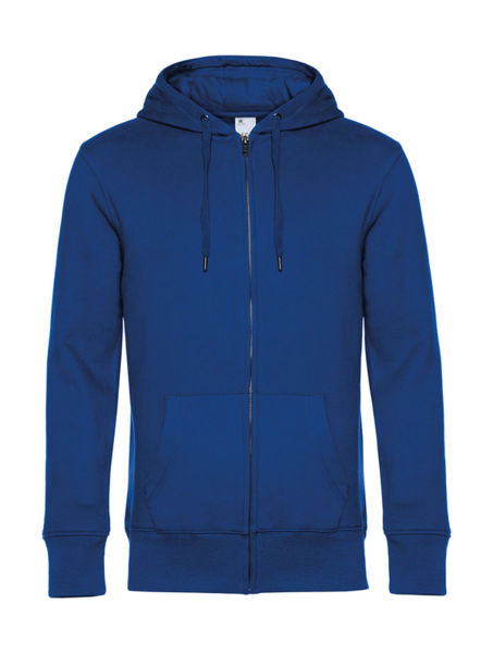 Sweatshirt personnalisé | King Zipped Hooded Royal