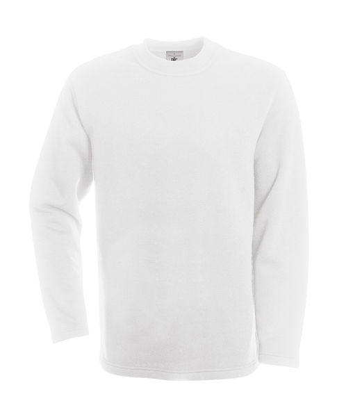 Sweat-shirt coupe droite personnalisé | Open Hem Sweat White