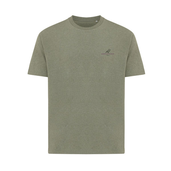 T-shirt personnalisé | T-shirt coupe boxy en coton recyclé Heather Green