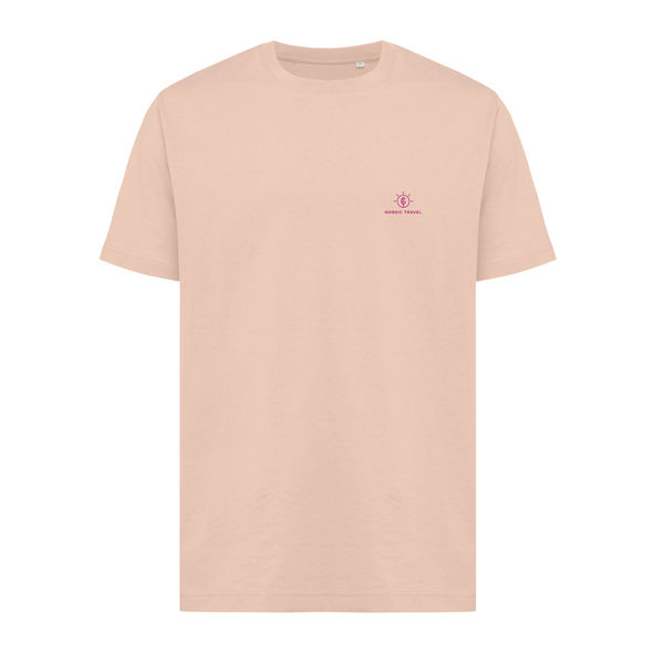 T-shirt personnalisé | T-shirt coupe décontractée en coton recyclé peach nectar