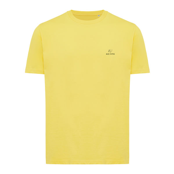 T-shirt personnalisé | T-shirt léger en coton recyclé Jaune