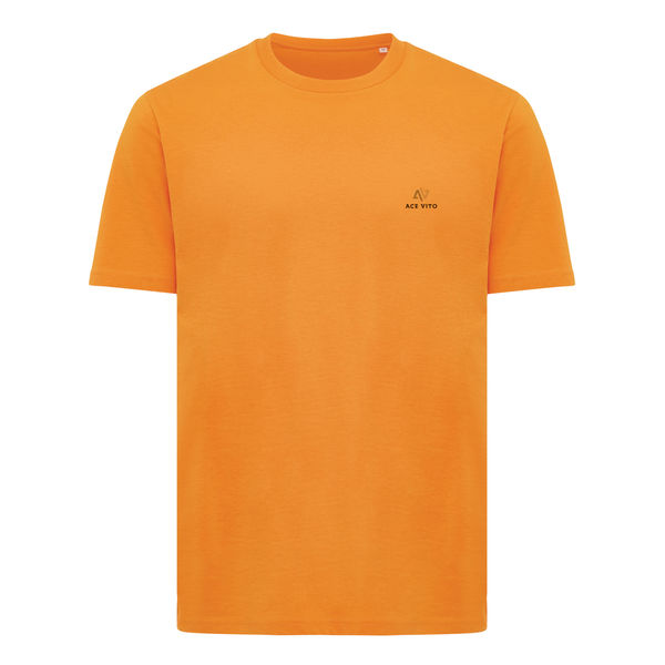 T-shirt personnalisé | T-shirt léger en coton recyclé Orange