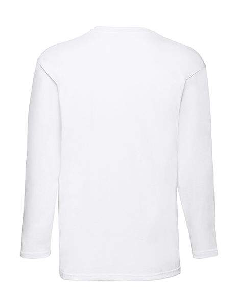 T-shirt publicitaire homme manches longues | Value weight LS T-Shirt White