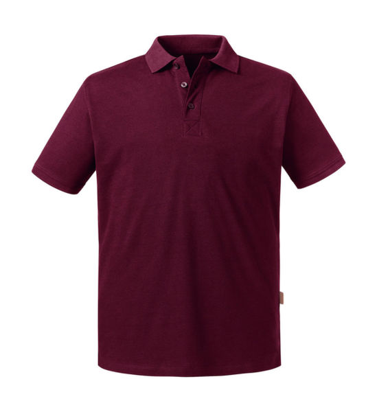 T-Shirt personnalisé | Pure Organic Polo M Burgundy