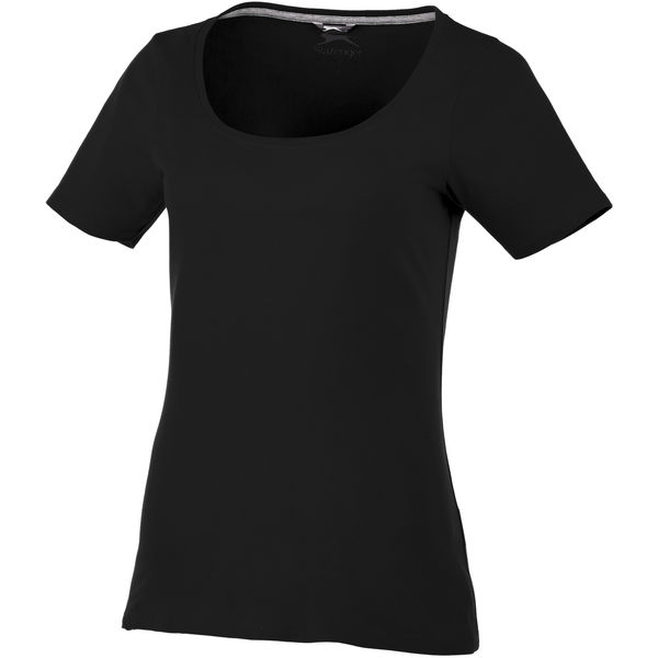 T-shirt personnalisé décolleté manches courtes pour femmes Bosey Noir