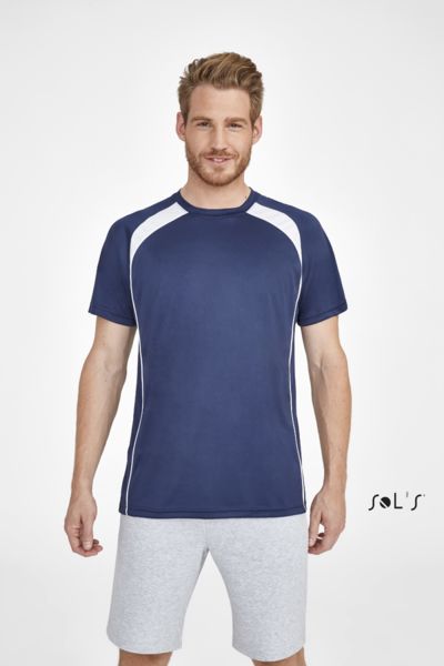 Tee-shirt publicitaire bicolore homme | Match