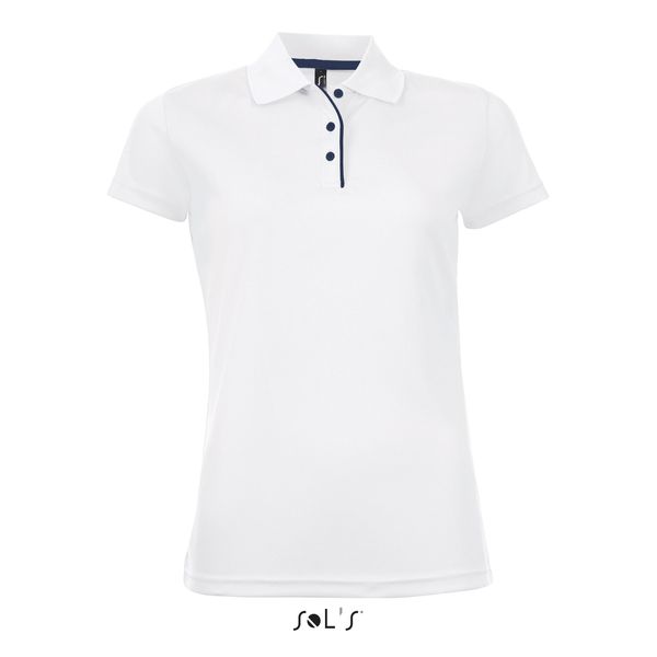 Polo publicitaire sport femme | Performer Women Blanc