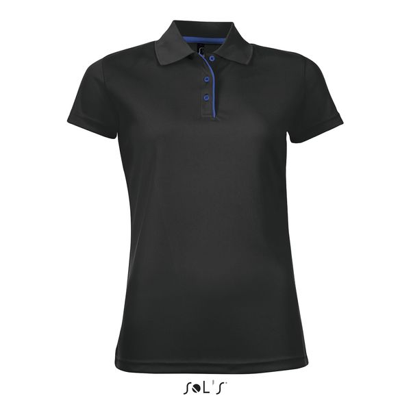 Polo publicitaire sport femme | Performer Women Noir