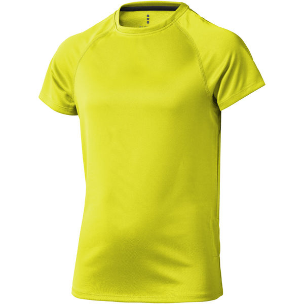 T-shirt publicitaire cool fit manches courtes pour enfants Niagara Neon yellow