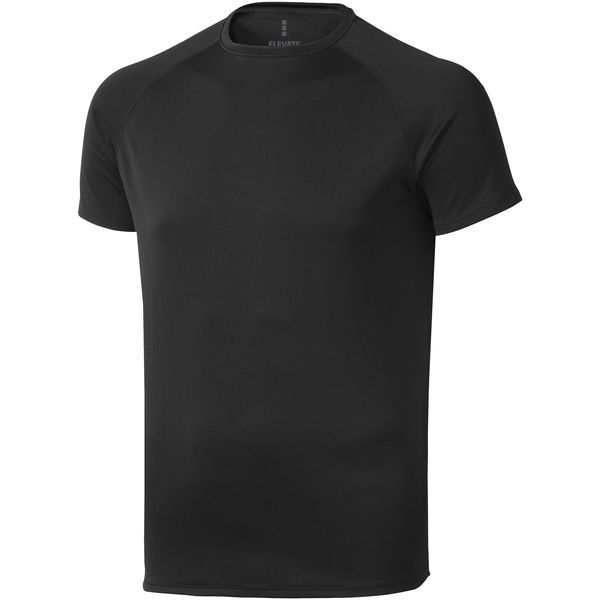 T-shirt publicitaire cool fit manches courtes pour hommes Niagara Noir