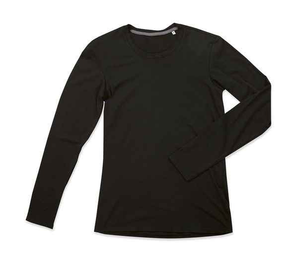 Tee-shirt personnalisé homme manches longues | Clive Long Sleeve Black Opal