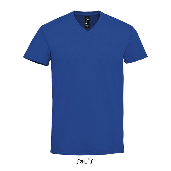 Tee-shirt publicitaire homme col V | Imperial V Men Royal