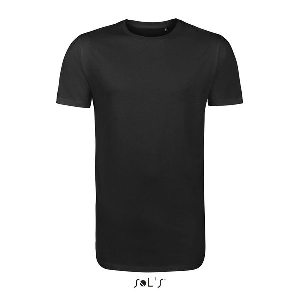 Tee-shirt publicitaire homme long | Magnum Men Noir profond