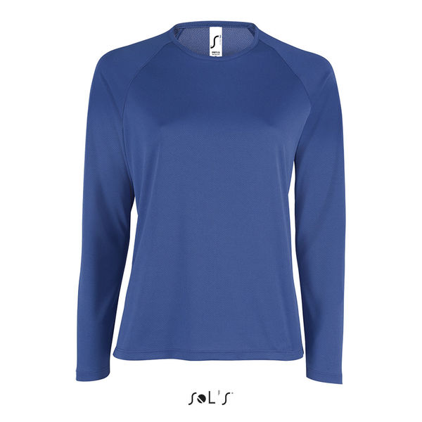 Tee-shirt publicitaire sport femme | Sporty LSL Women Royal