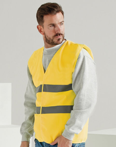 Veste de sécurité personnalisée avec détails réfléchissants | Itchy Hi Vis Yellow