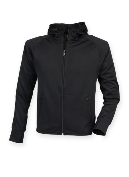 Veste de sport femme publicitaire | Ladies' running hoodie Black