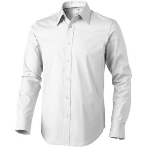 Chemise personnalisée manches longues Hamilton Blanc