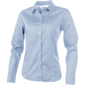 Chemise personnalisée manches longues femme Wilshire Bleu clair