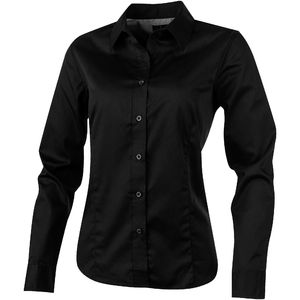 Chemise personnalisée manches longues femme Wilshire Noir